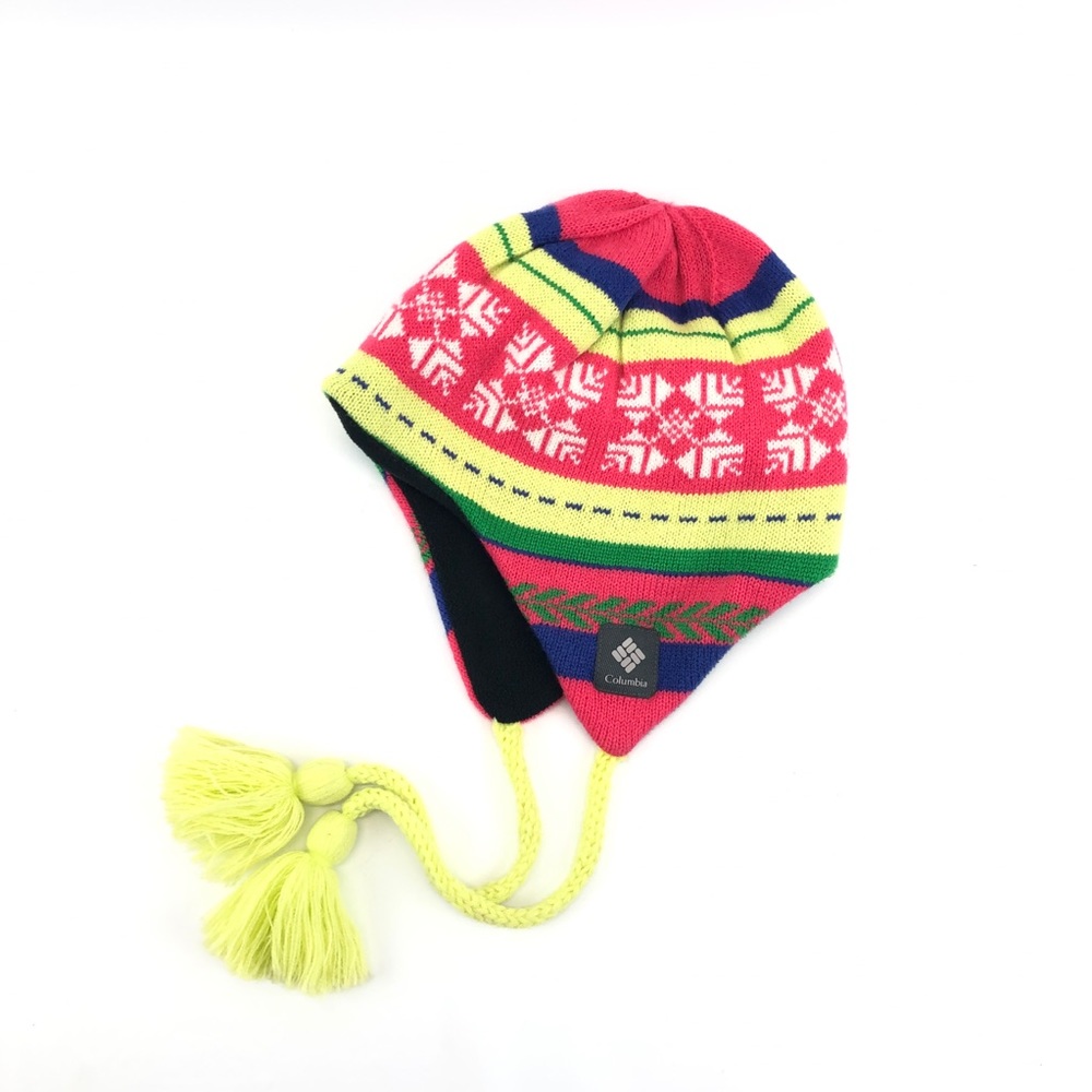 Kids Girls' Woven Patterned Beanie